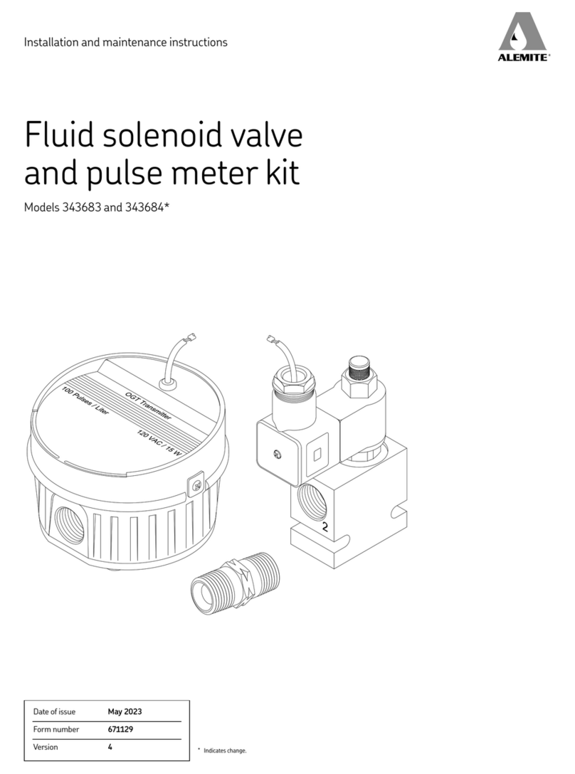 Alemite 343683 Installation and maintenance instructions