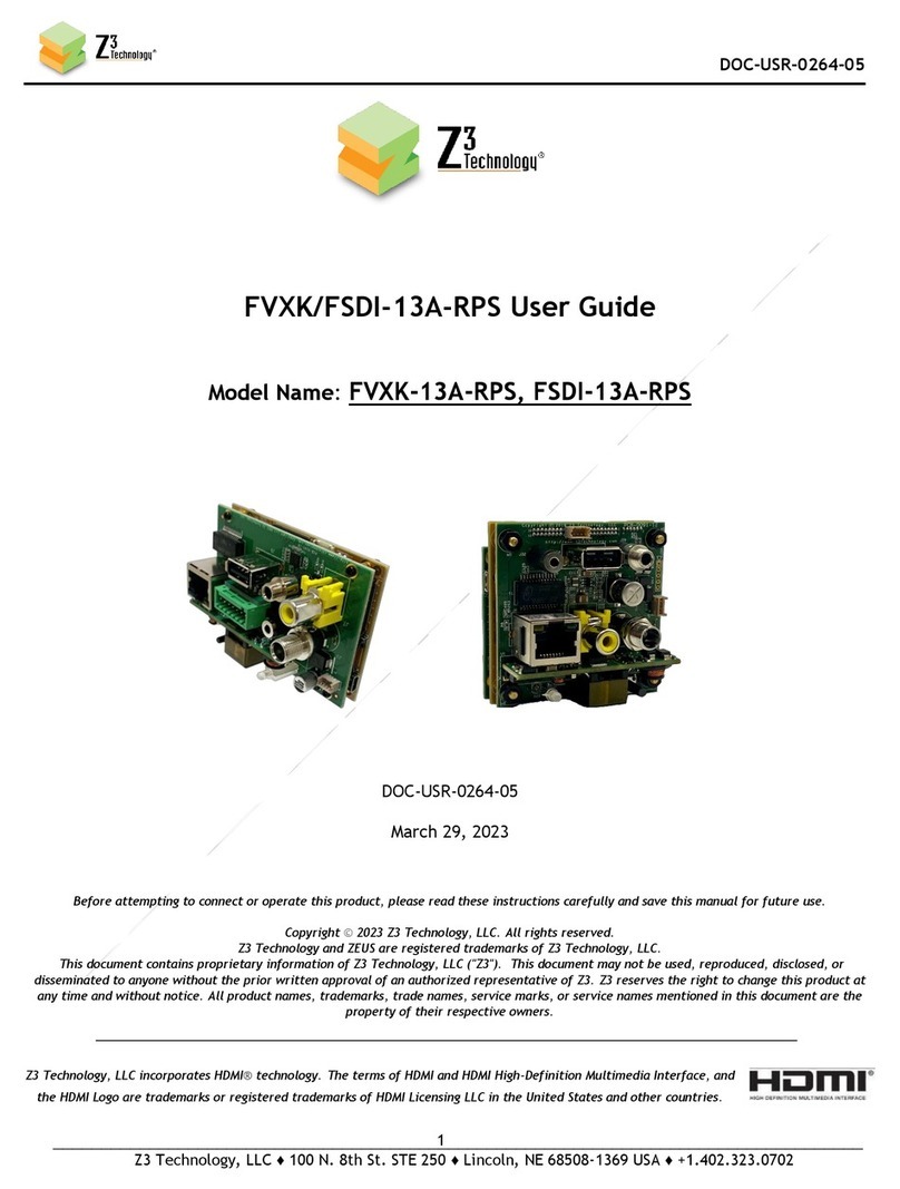 Z3 Technology FSDI-13A-RPS user guide