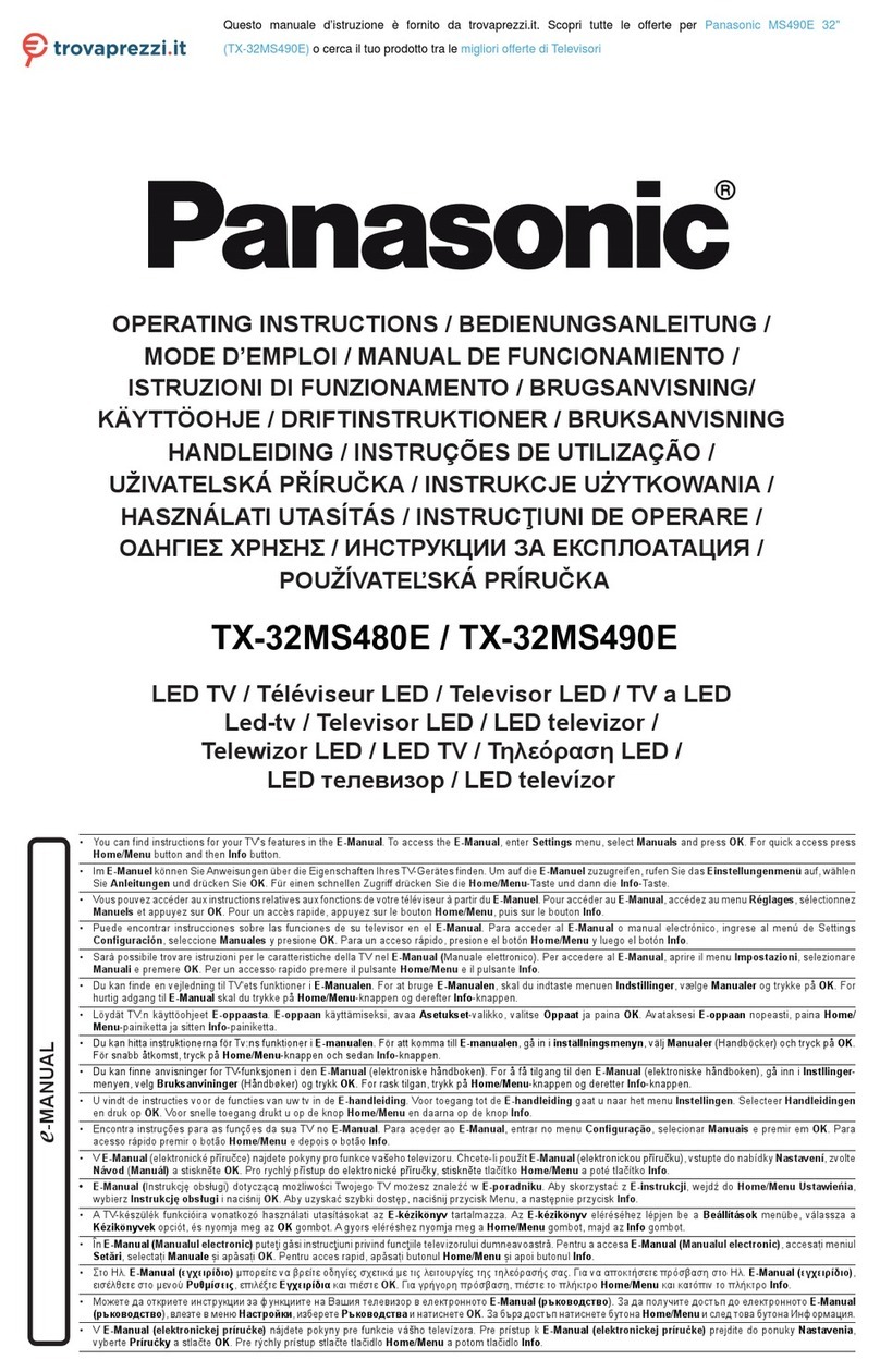 Panasonic TX-32MS480E User manual