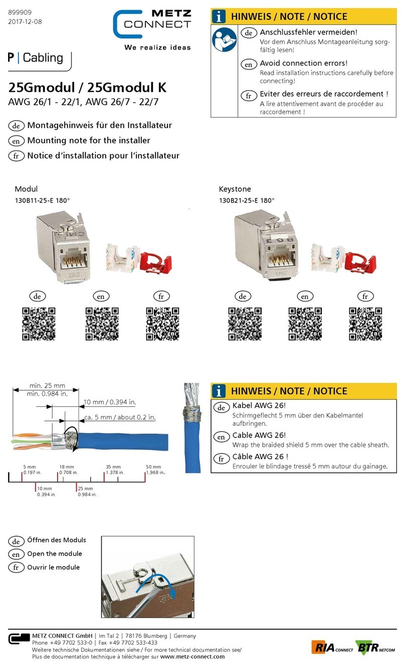 Metz Connect AWG 26/1-22/1 User manual