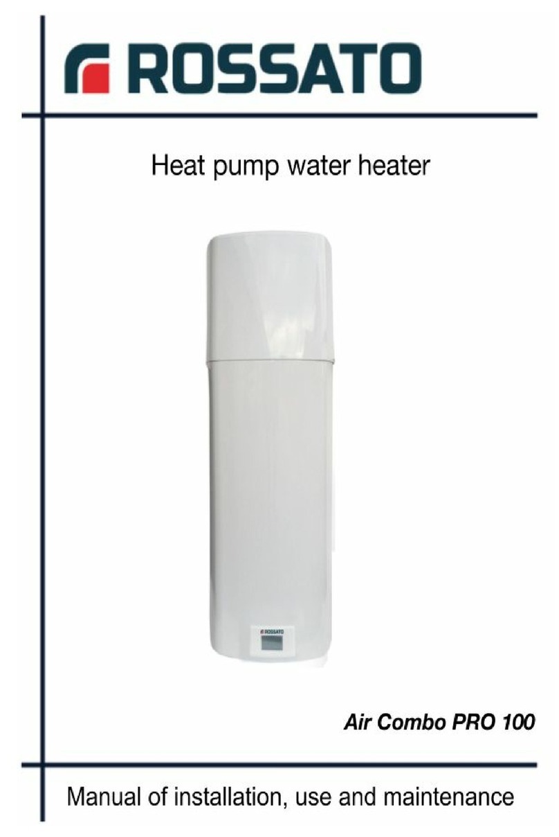Rossato Air Combo PRO 100 Manual of installation, use and maintenance Rossato Air Combo PRO 100 Manual of installation, use and maintenance