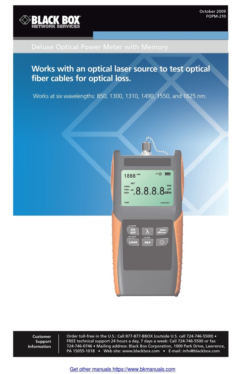 Black Box FOPM-210 manual