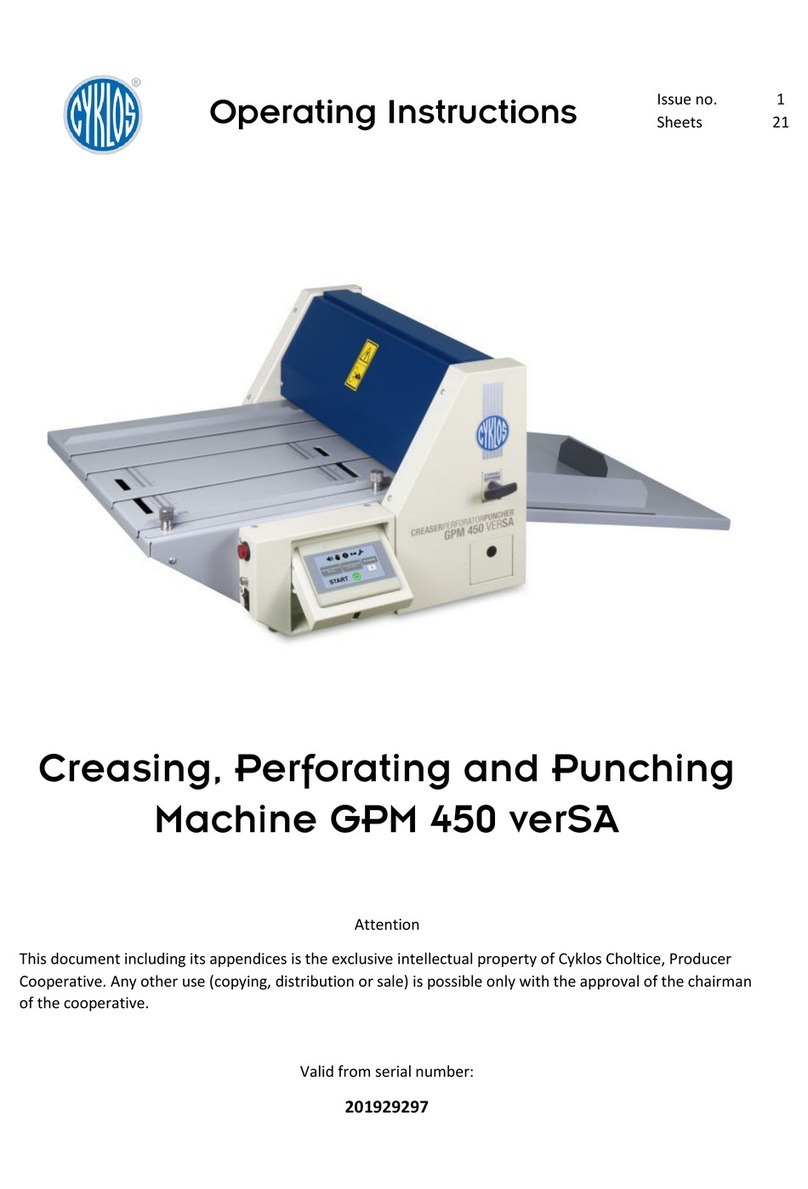 Cyklos GPM 450 verSA operating instructions