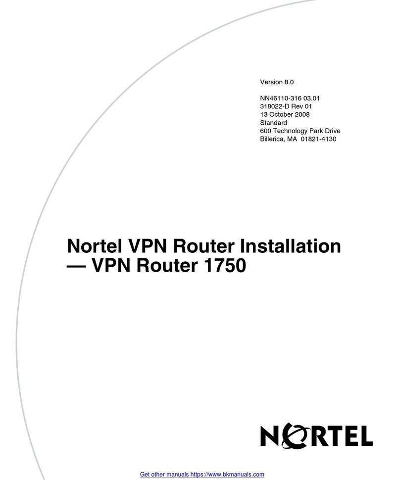 Nortel 1750 User manual