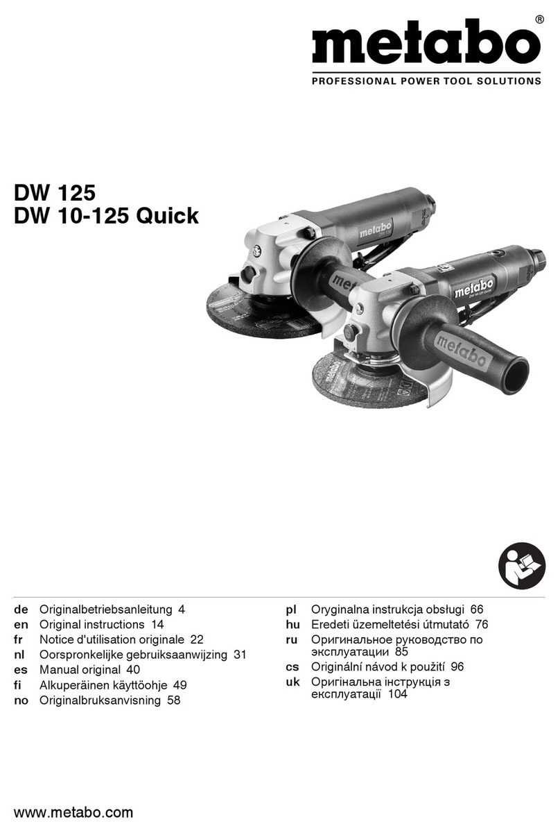 Metabo DW 125 User manual