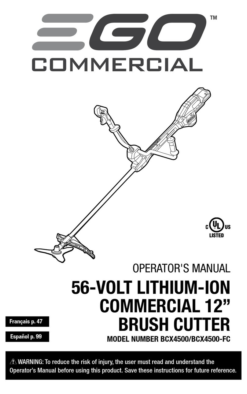 EGO COMMERCIAL BCX4500 Operator's manual