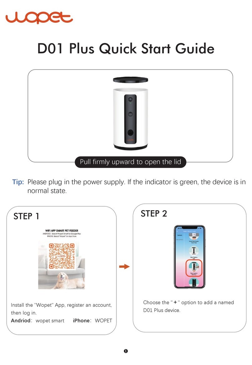 WOPET D01 Plus quick start guide