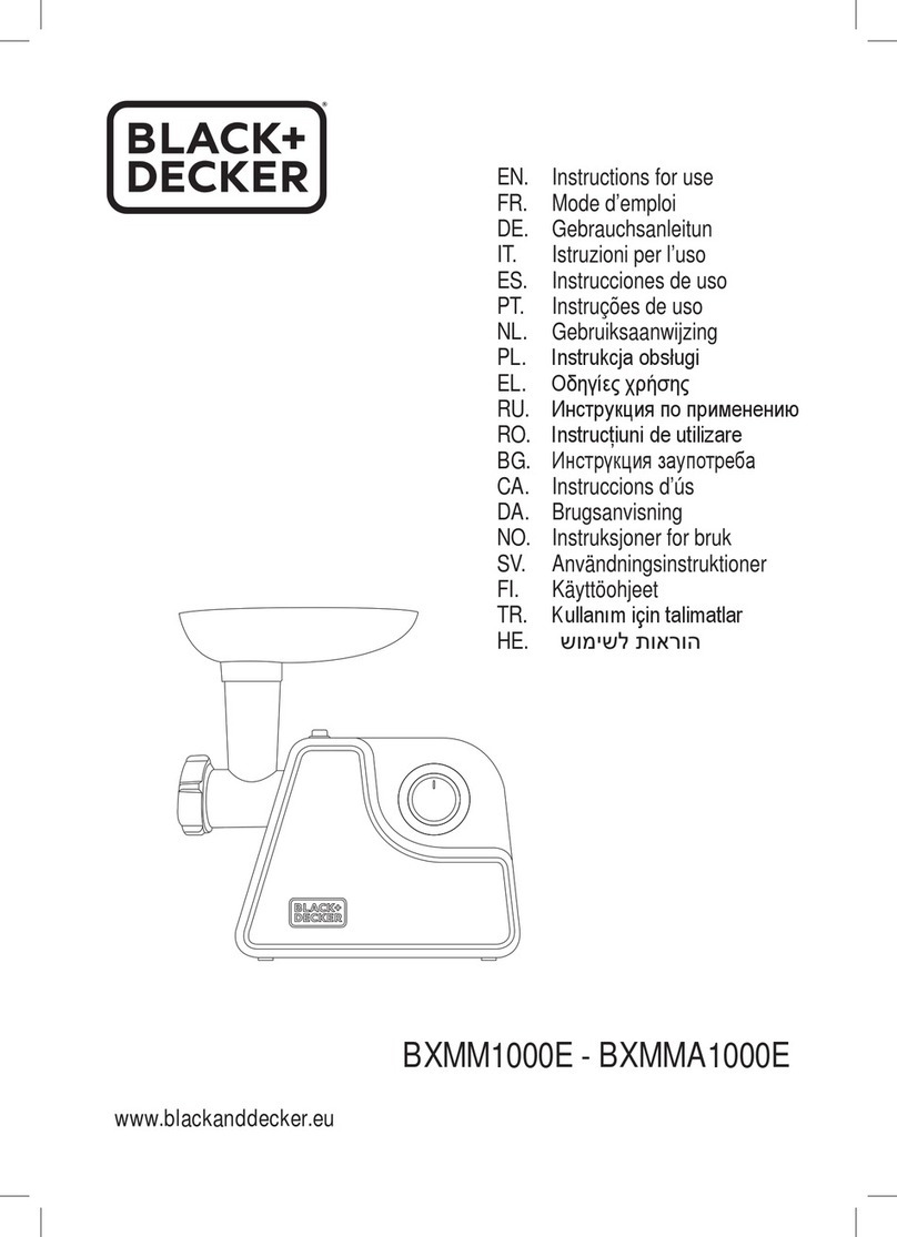 Black & Decker BXMM1000E Instructions for use