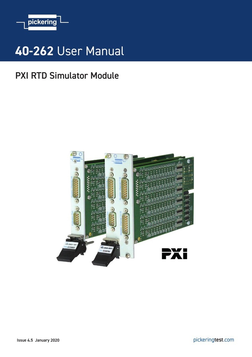 Pickering 40-262 User manual
