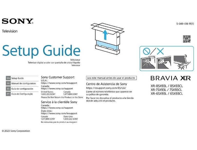 Sony BRAVIA XR-85X93L User manual