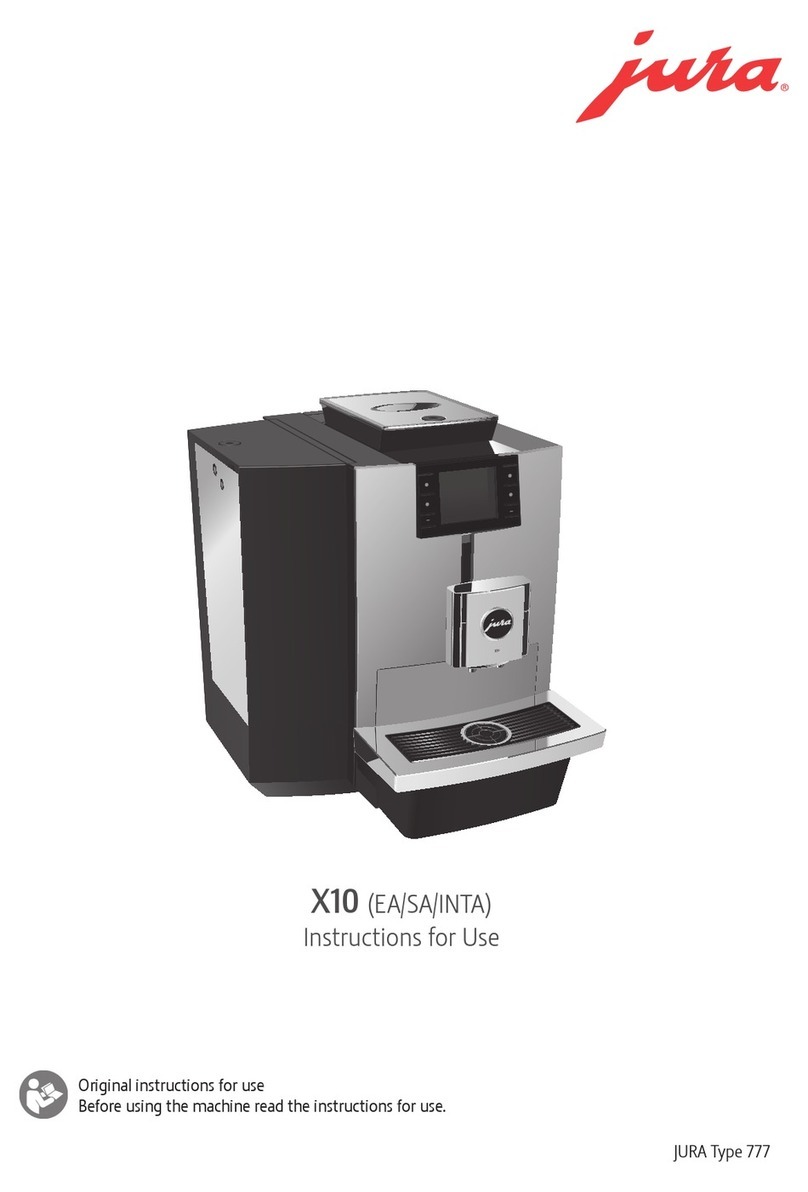 Jura X10 User manual Jura X10 User manual