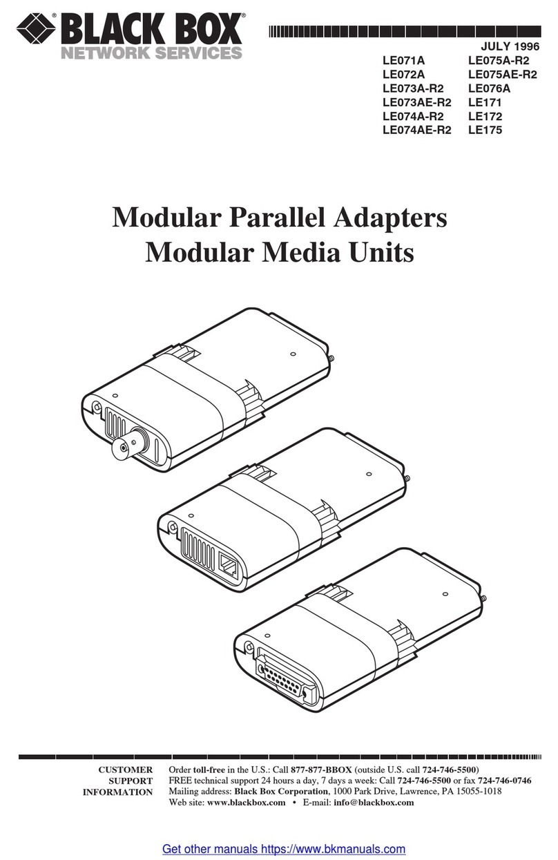Black Box LE071A User manual