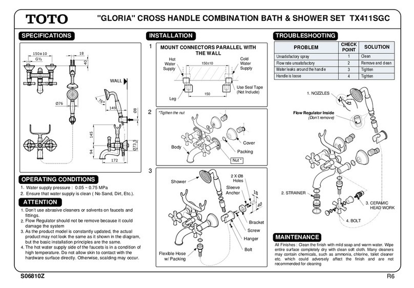 Toto GLORIA TX411SGC User manual