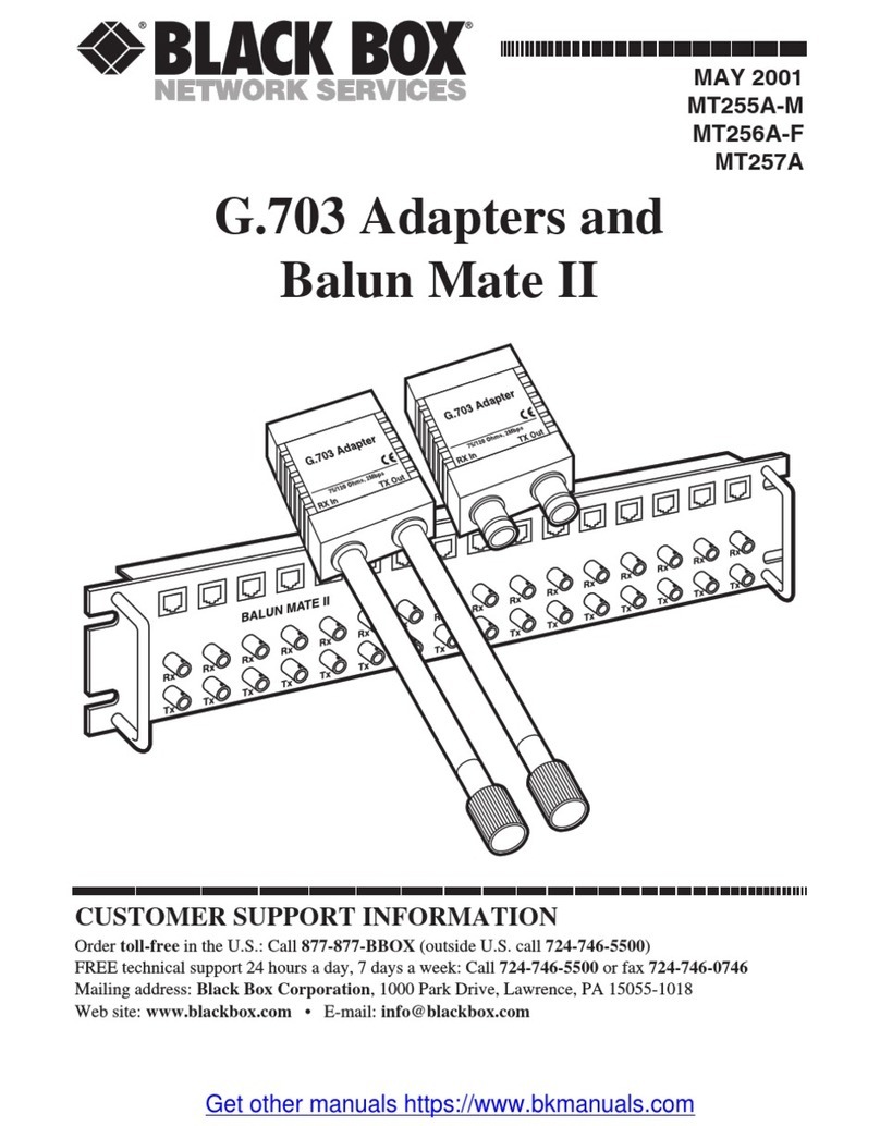Black Box MicroConverter G.703 User manual
