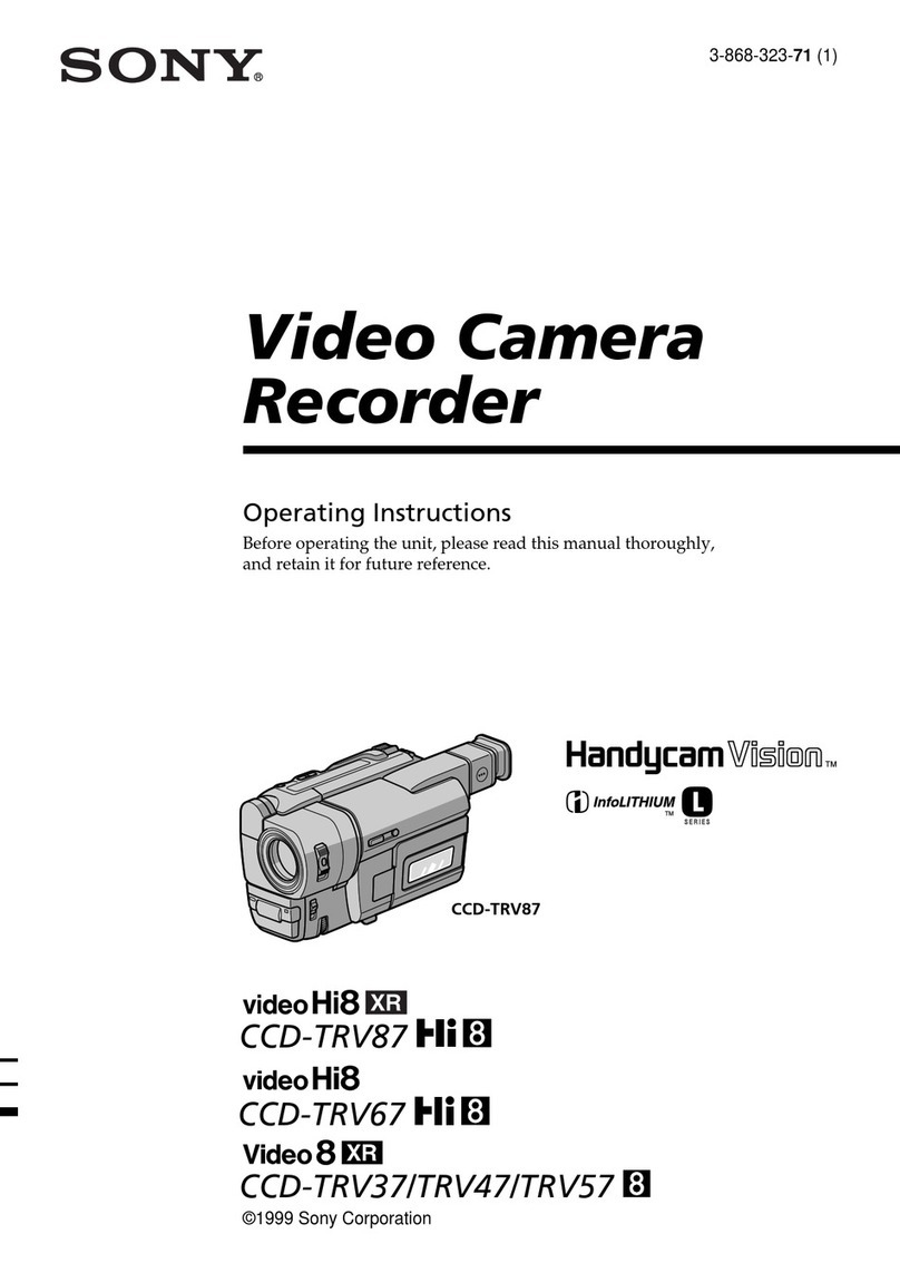 Sony video HI8 XR CCD-TRV87 Hi 8 operating instructions