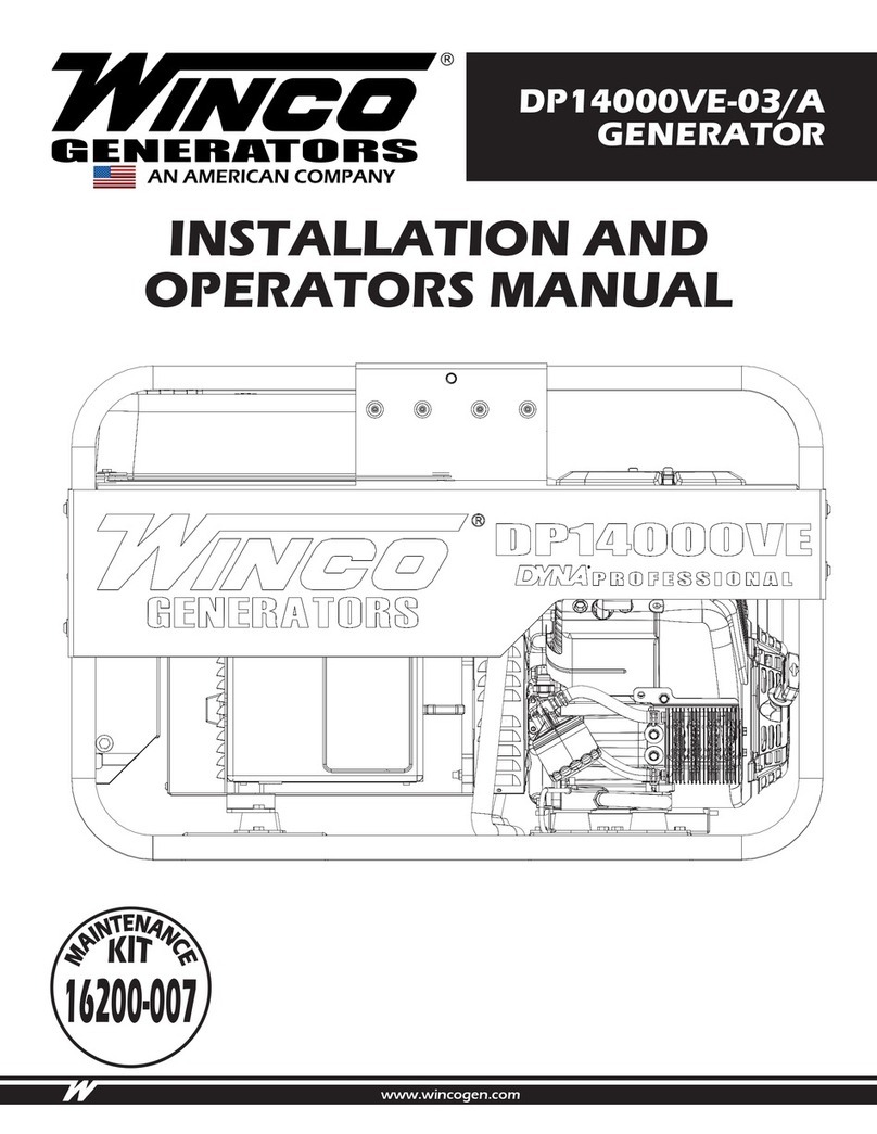 Winco DP14000VE-03/A Setup guide