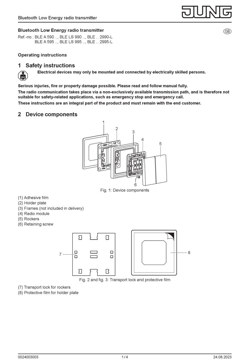 Jung BLE 2990-L Series User manual