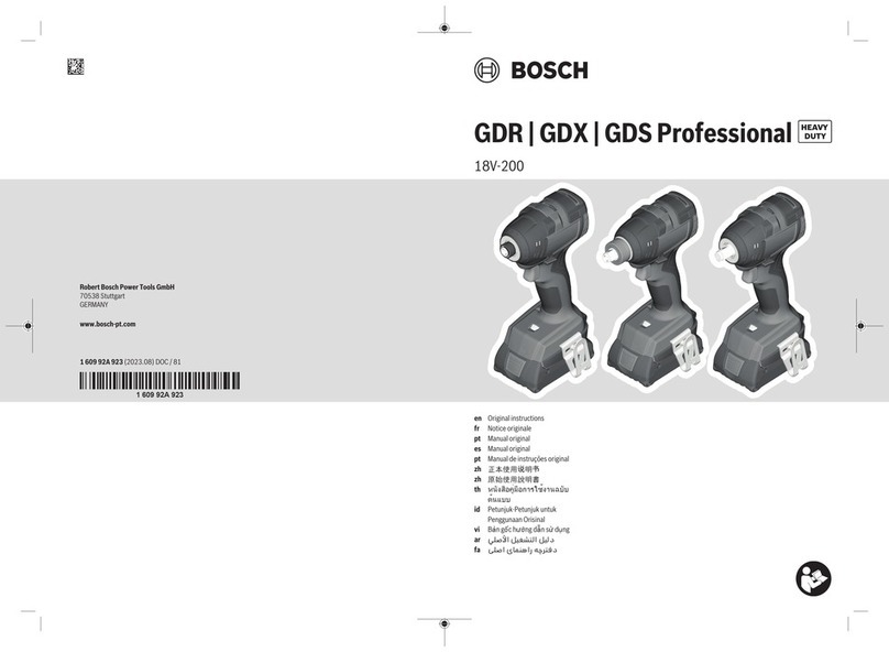 Bosch Professional GDX 18V-200 User manual