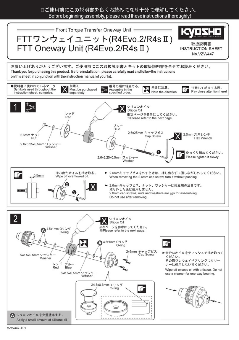 Kyosho FTT Oneway Unit instruction sheet