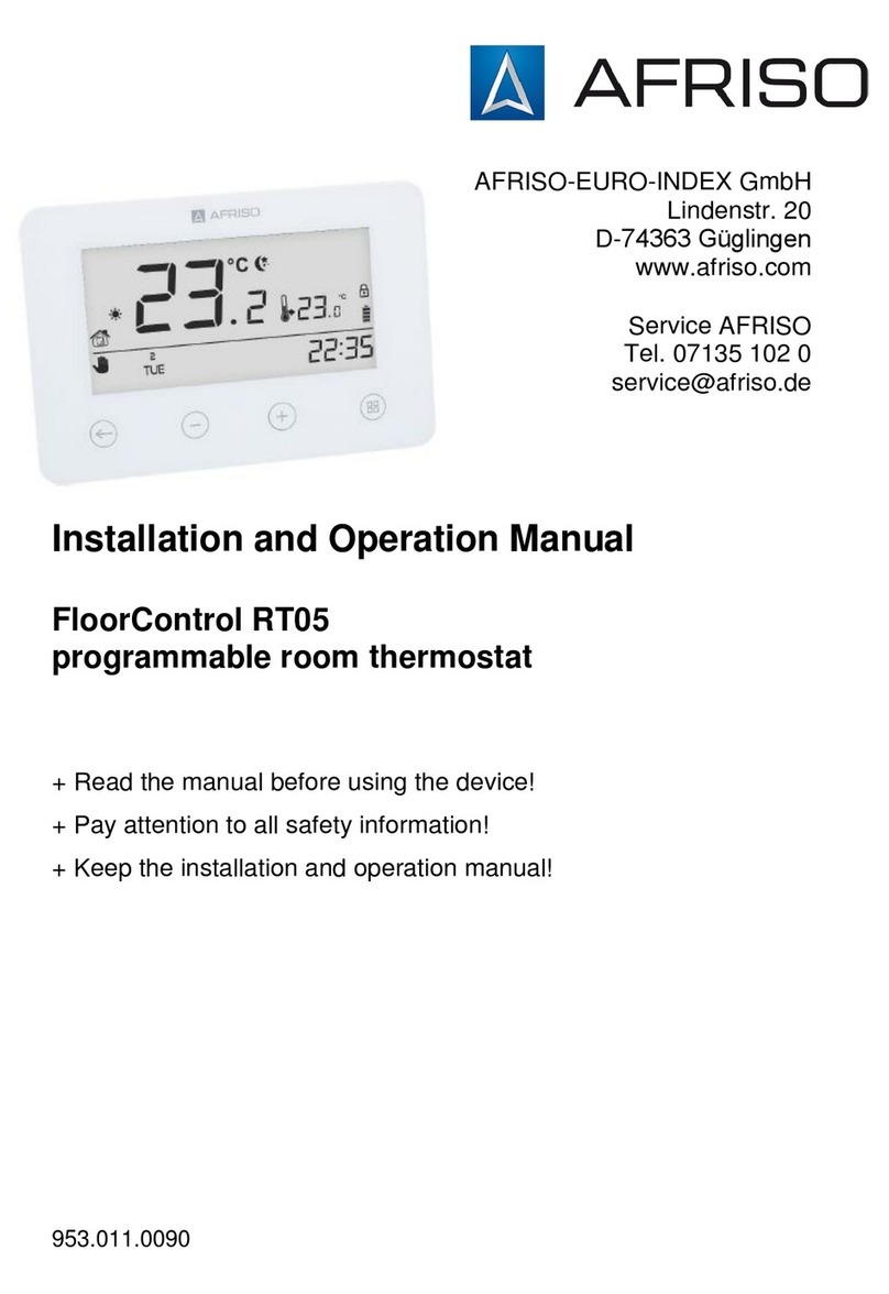 AFRISO FloorControl RT05 Installation and operation manual