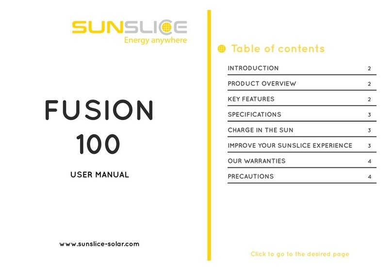 SUNSLICE FUSION 100 user manual