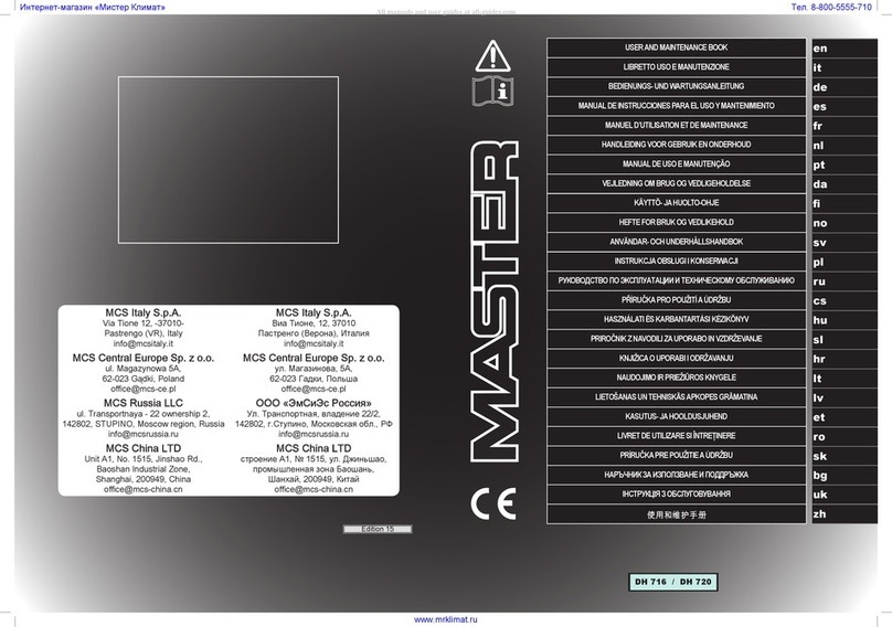 Master DH-716 Manual