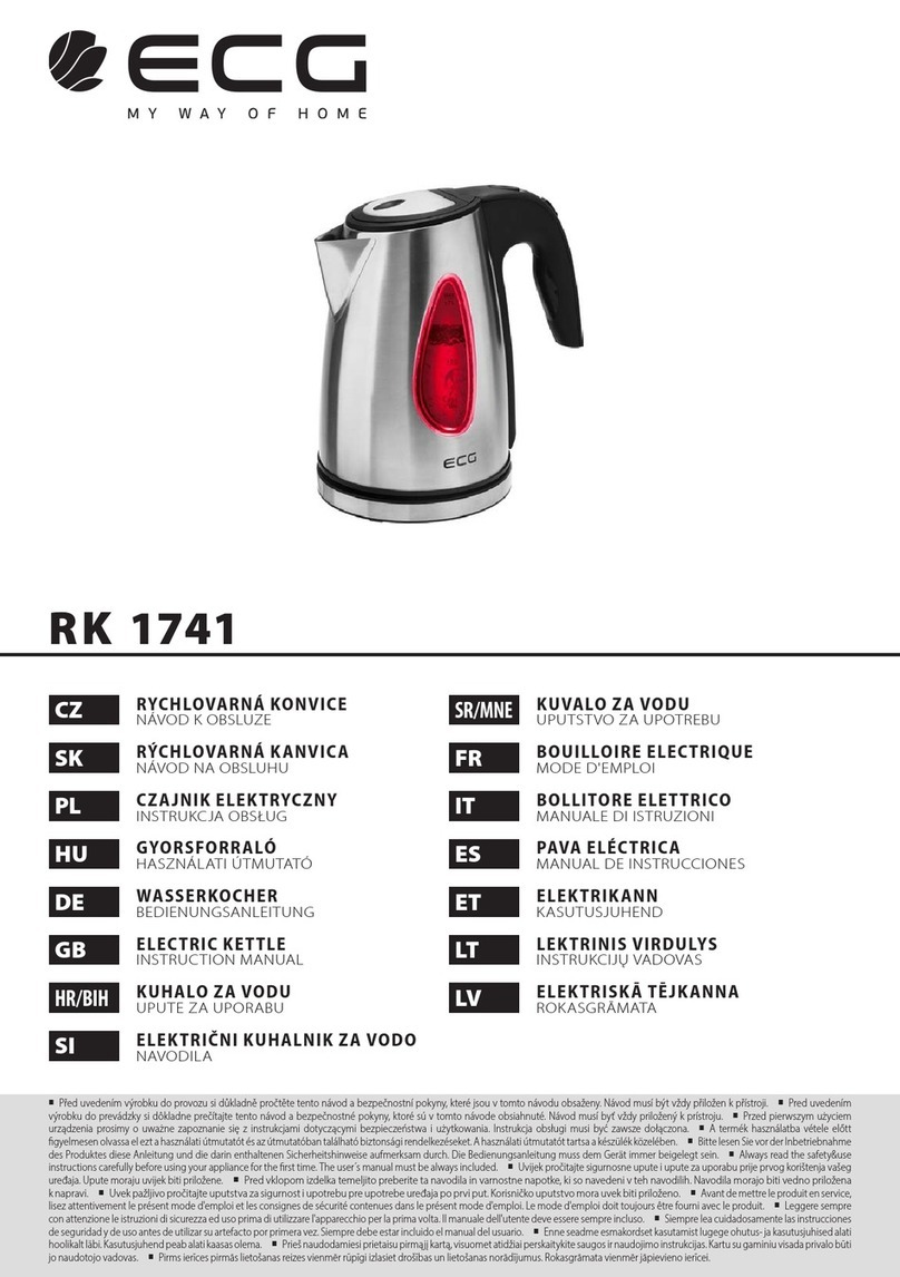 ECG RK 1741 User manual