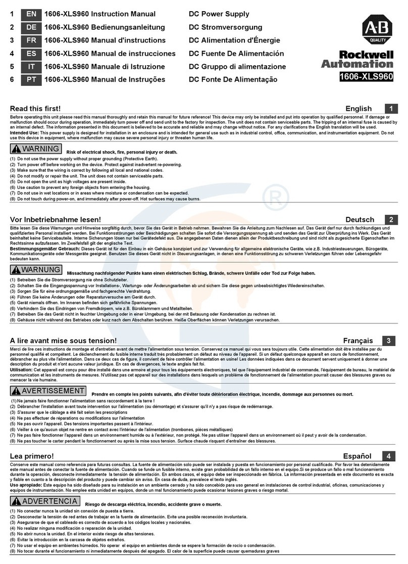 Rockwell Automation 1606-XLS960 instruction manual