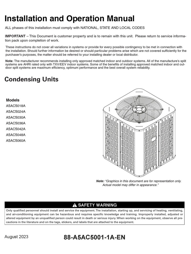 Trane A5AC5018A User manual