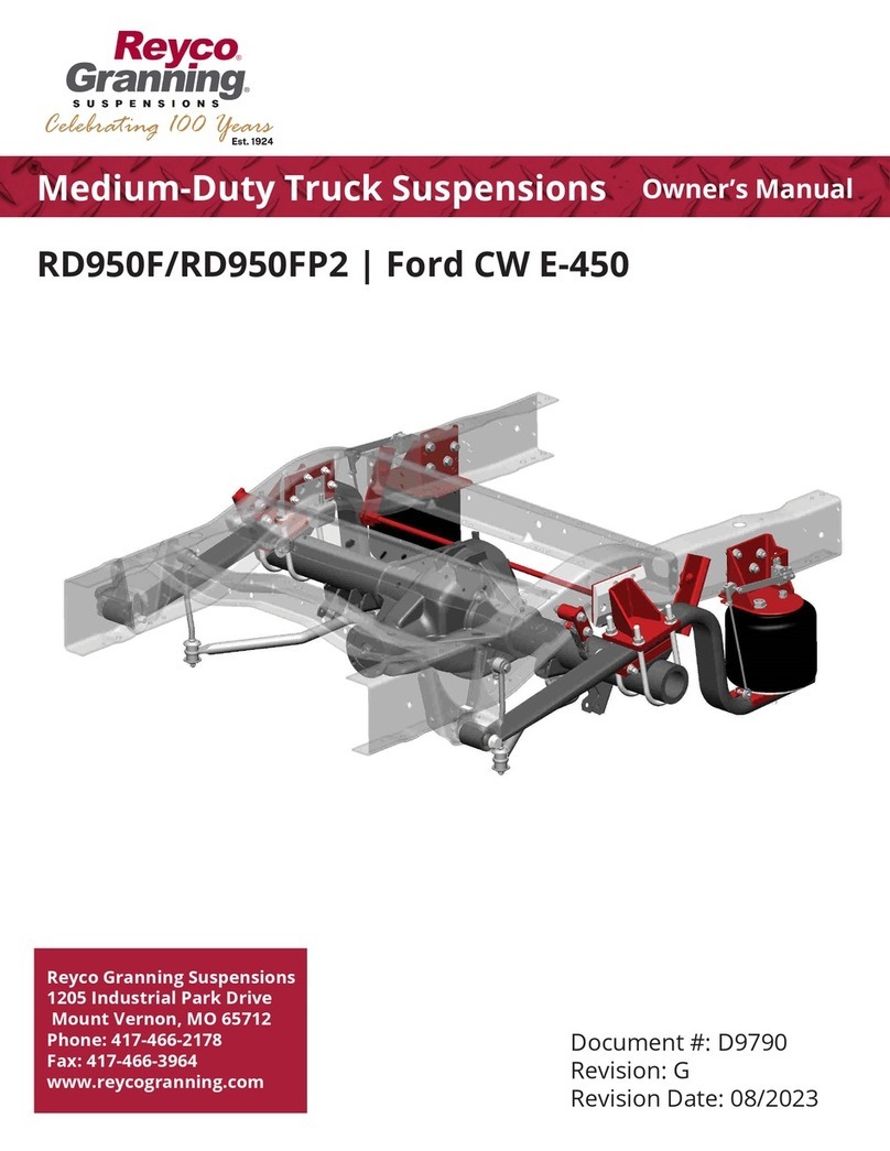 Reyco Granning RD950F owner's manual
