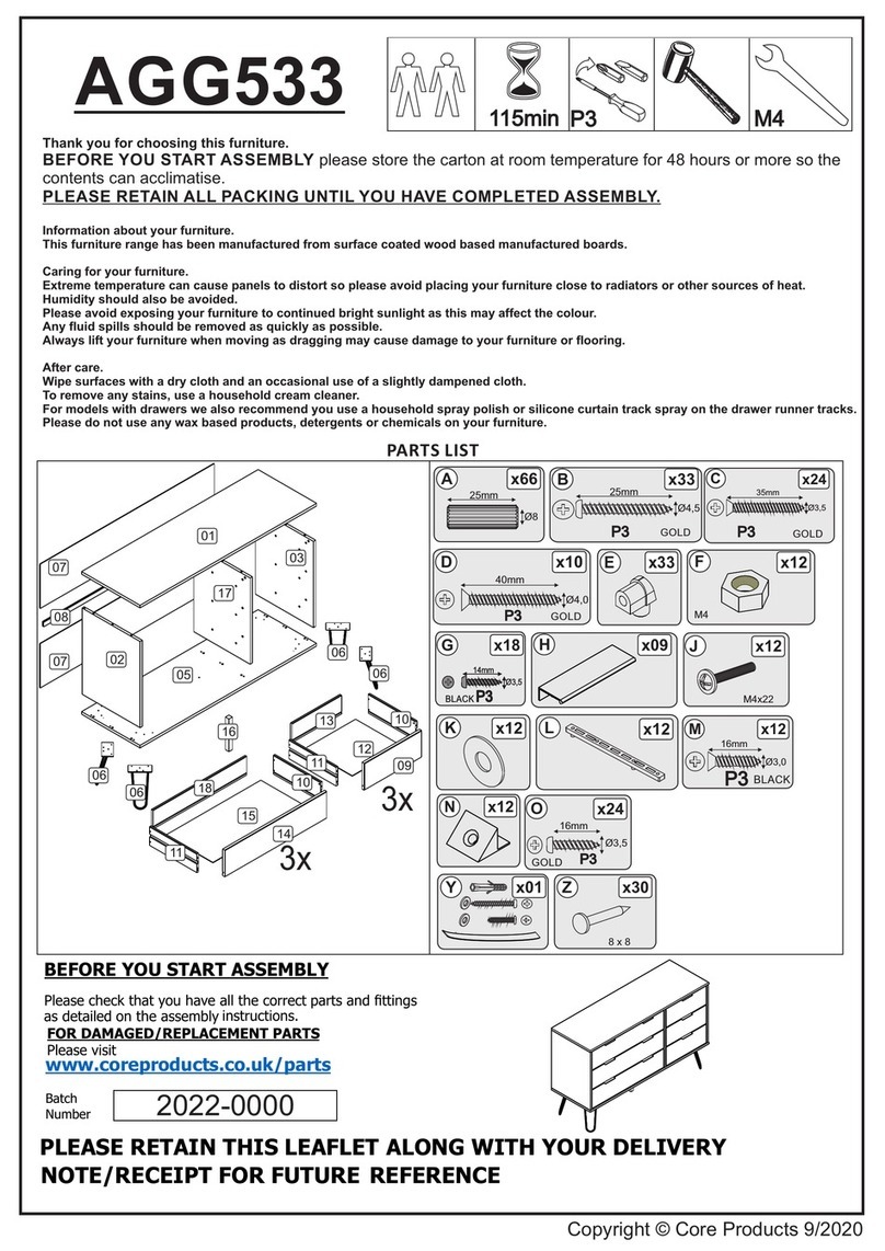 ManoMano AGG533 Assembly instructions