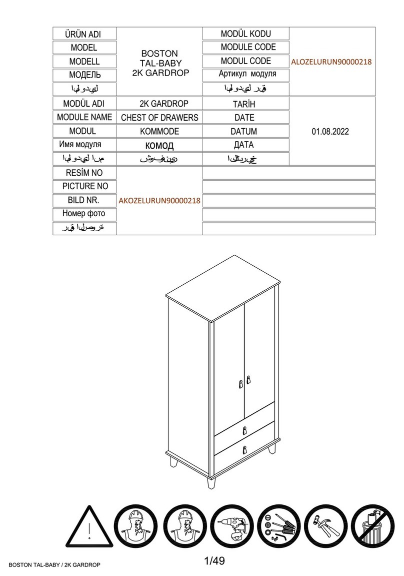 ALFEMO BOSTON ALOZELURUN90000218 Assembly instructions