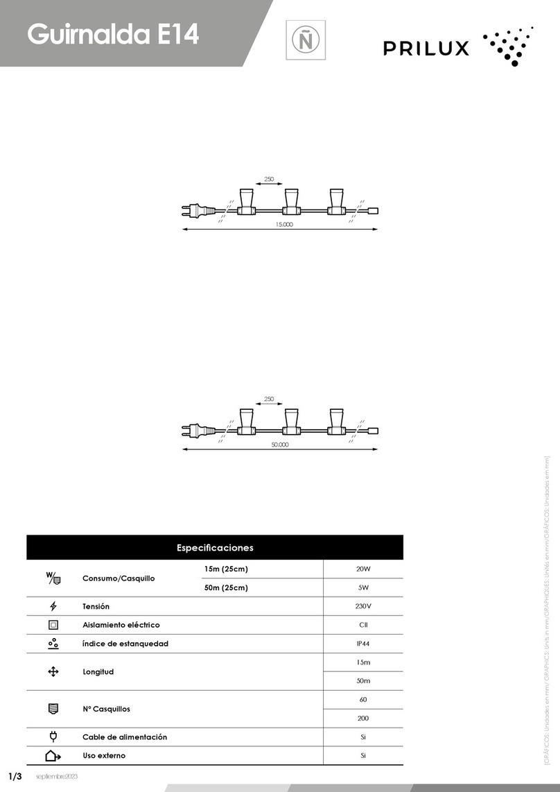 Prilux Guirnalda E14 instructions