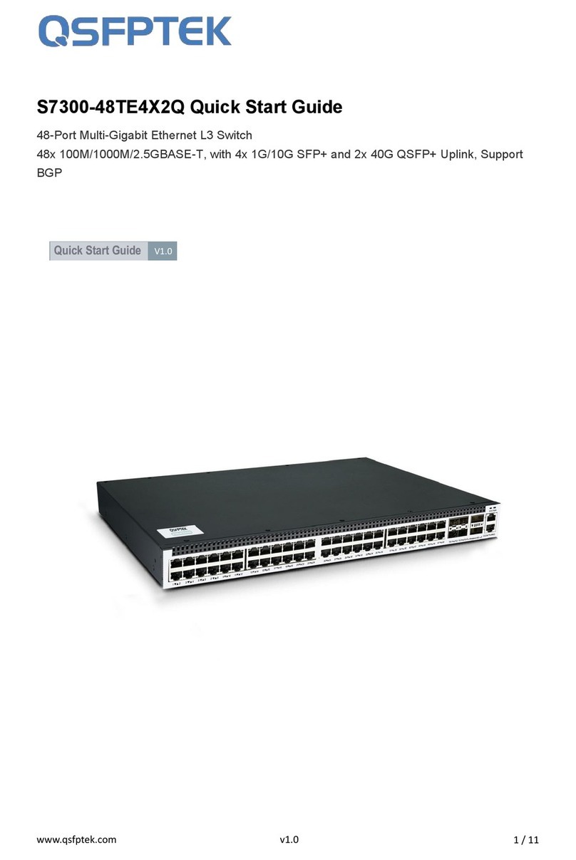 QSFPTEK S7300-48TE4X2Q quick start guide