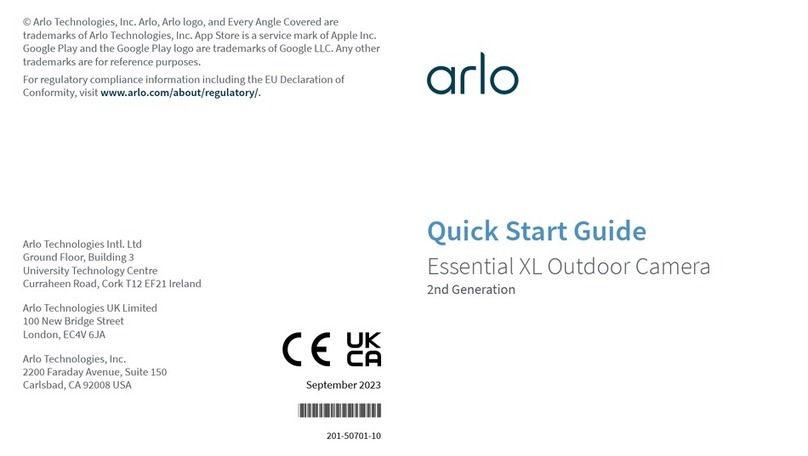 Arlo Essential XL quick start guide