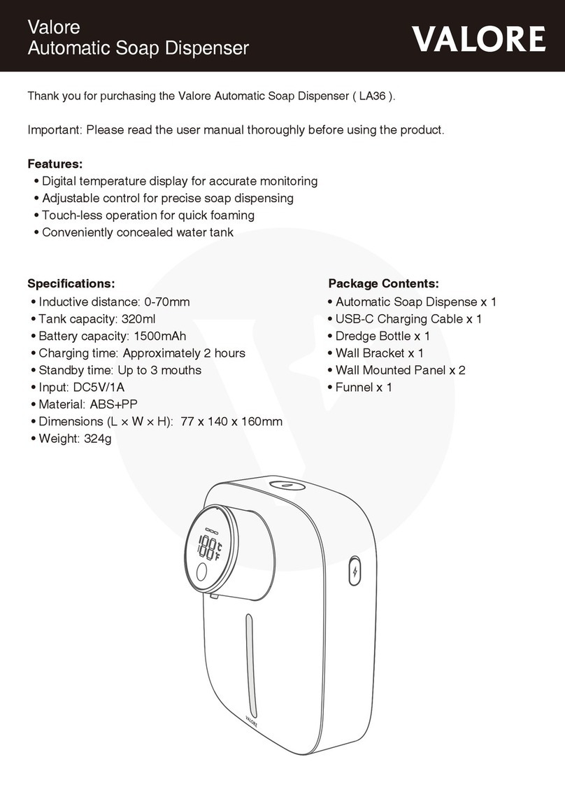 Valore LA36 user manual