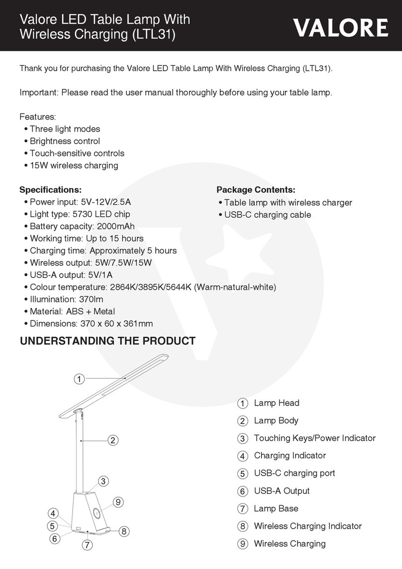 Valore LTL31 user manual