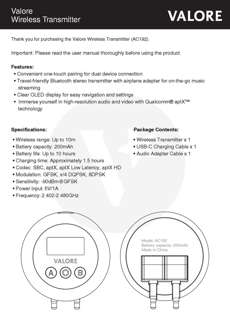 Valore AC192 User manual