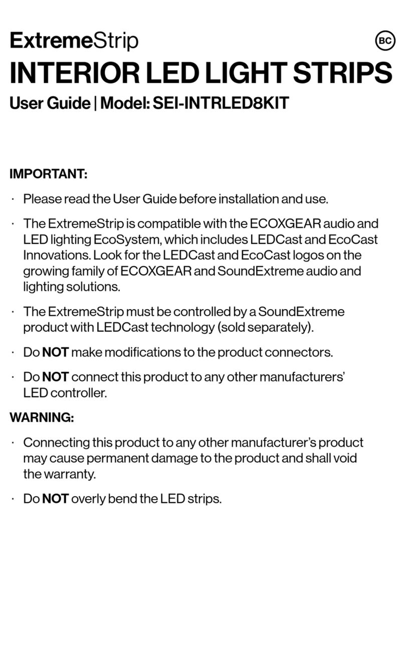 EcoxGear SOUNDEXTREME SEI-INTRLED8KIT user guide
