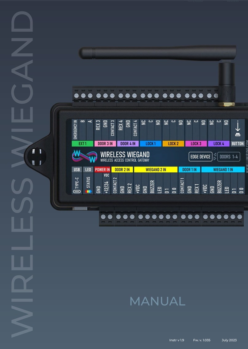 LumiRing WIRELESS WIEGAND WW-Gate manual