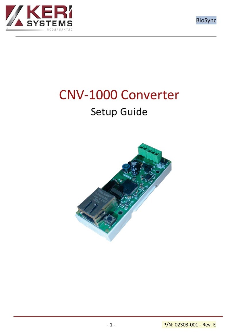 KeriSystems CNV-1000 User manual