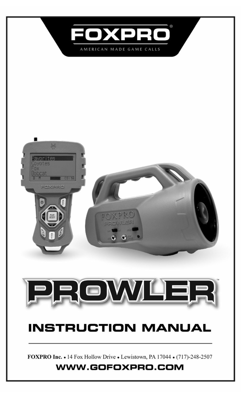 Foxpro PROWLER instruction manual