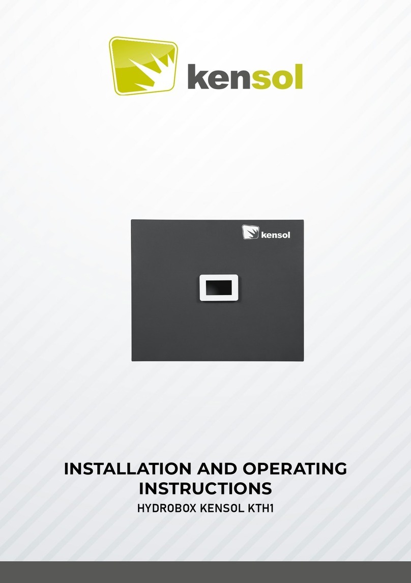 kensol HYDROBOX KTH1 Installation and operating instructions