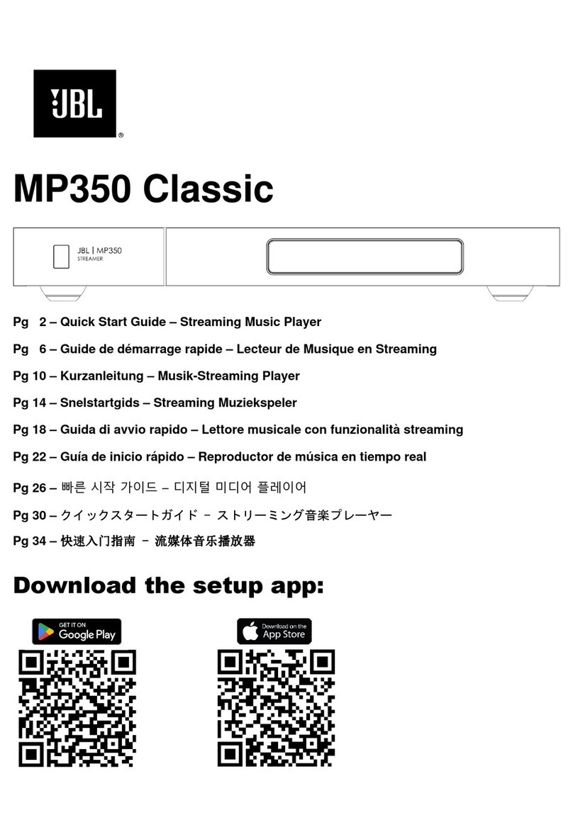 Harman JBL MP350 Classic quick start guide