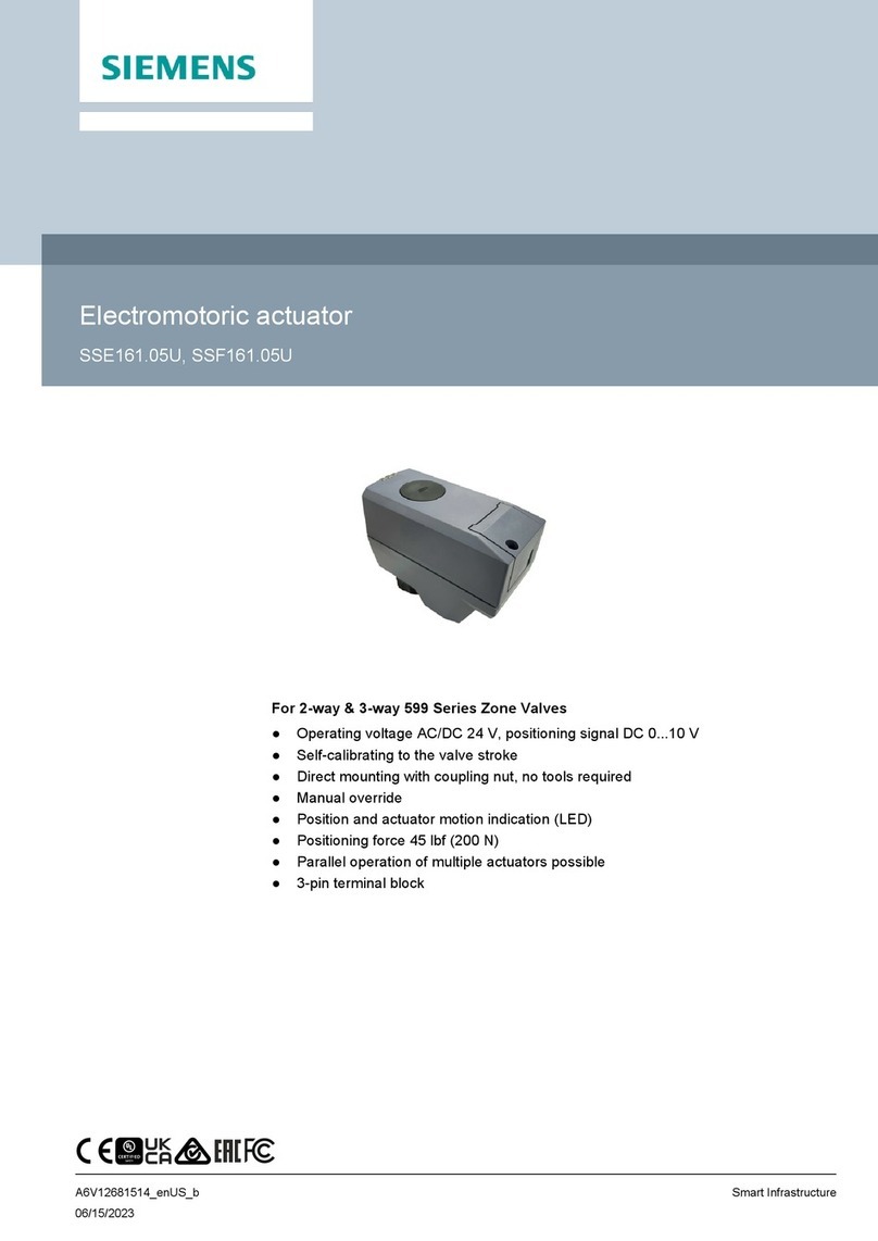 Siemens SSE161.05U User manual