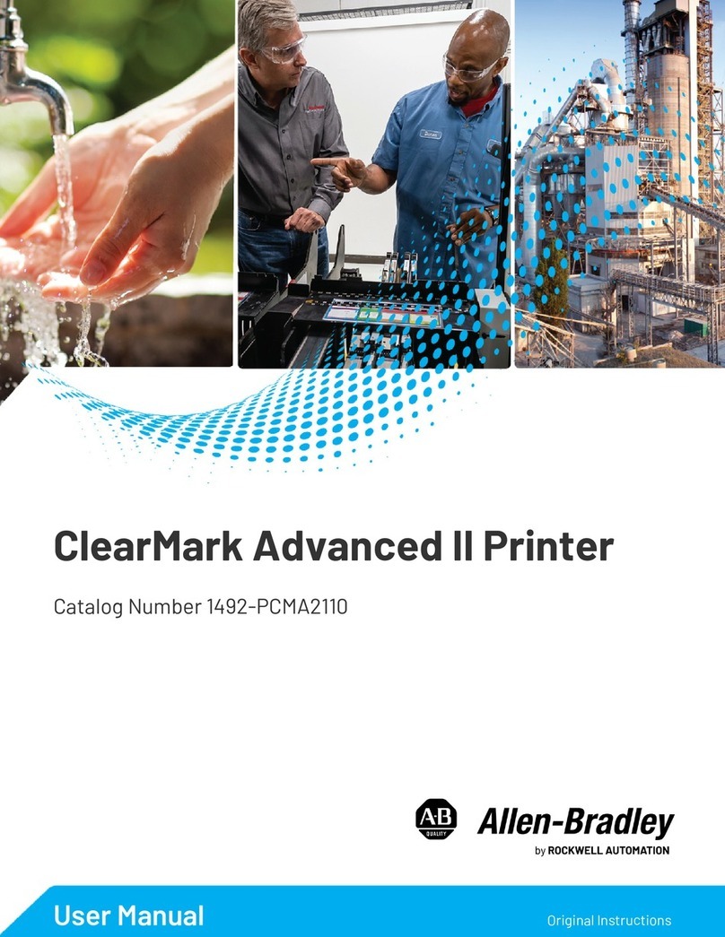Rockwell Automation Allen-Bradley ClearMark Advanced II User manual