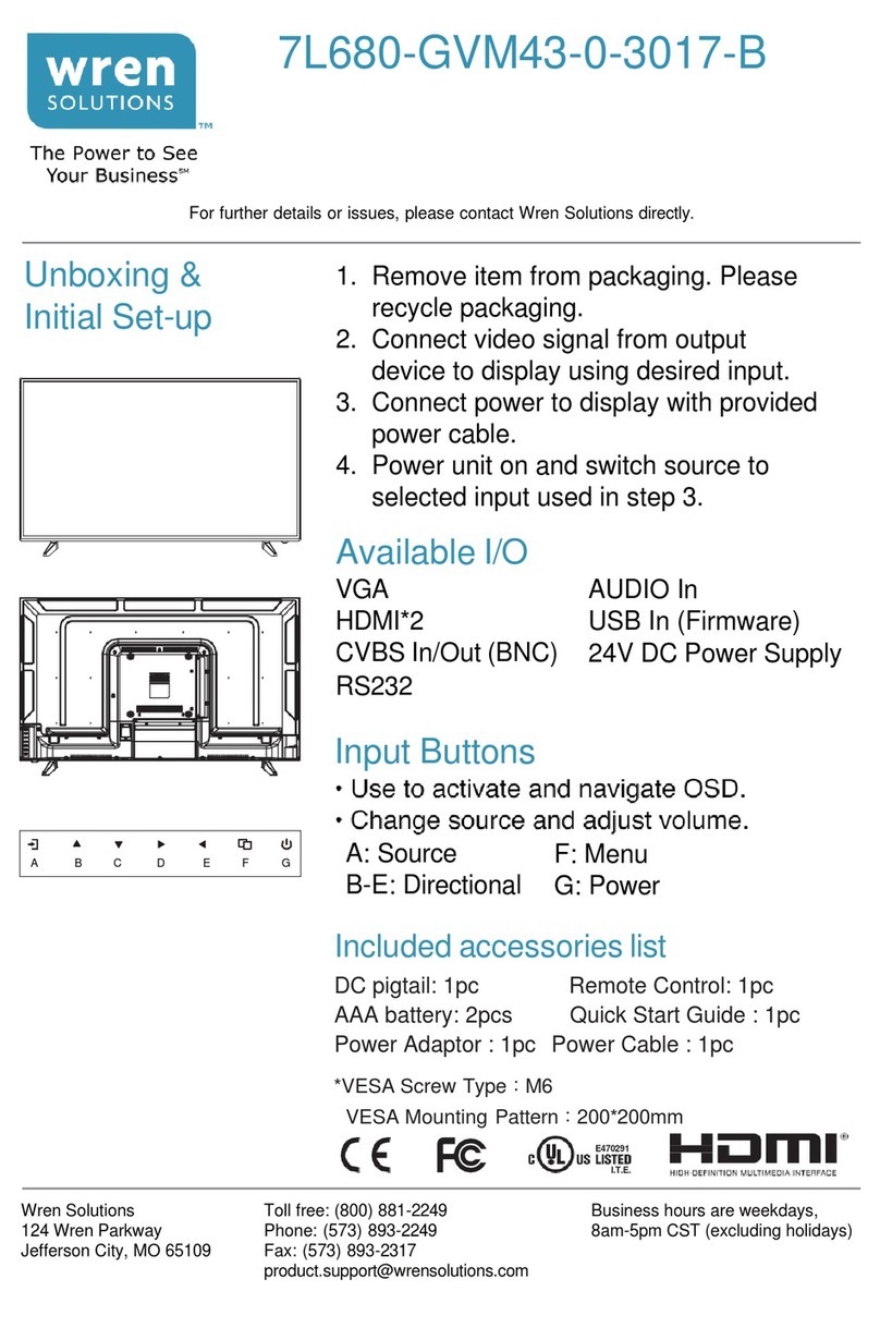 Wren 7L680-GVM43-0-3017-B User manual