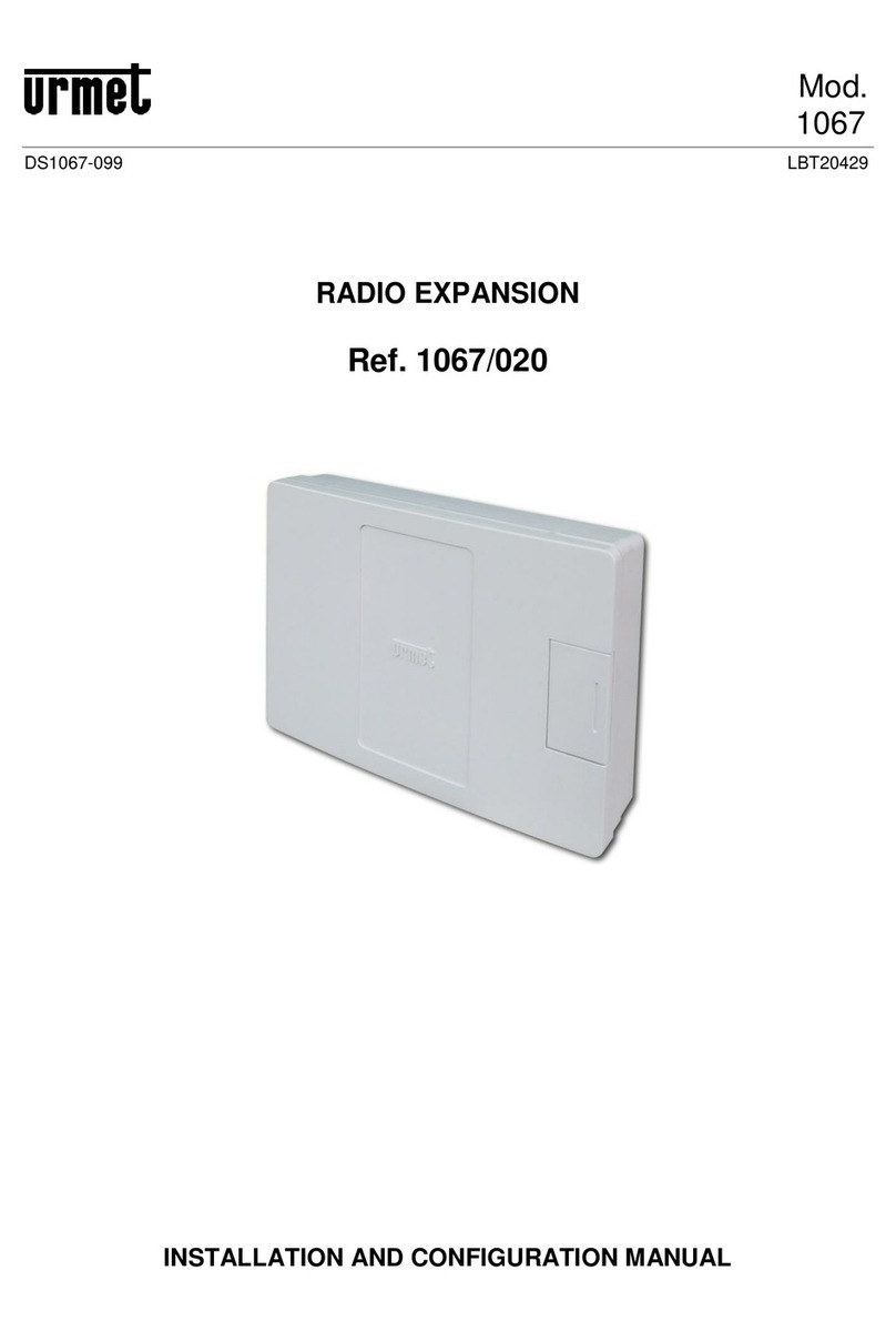 urmet domus 1067 Series Installation and configuration manual