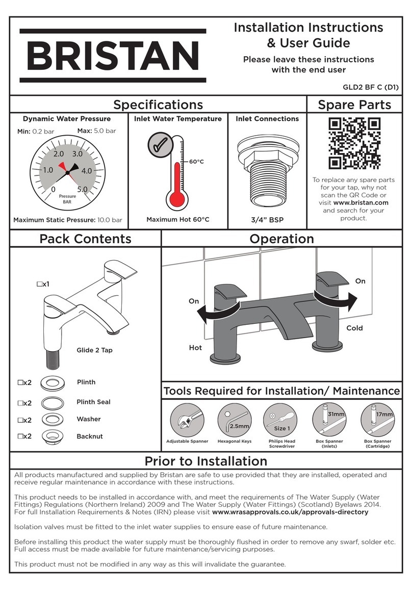 Bristan GLD2 BF C (D1) Wiring diagram