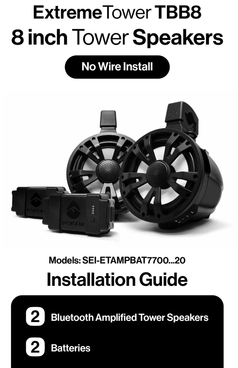 EcoxGear SOUNDEXTREME SEI-ETAMPBAT7700 20 Series User manual